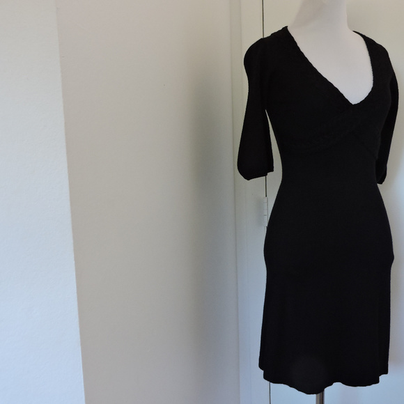 BUFFALO BY DAVID BITTON BLACK SWEATER DRESS XS - Picture 4 of 6